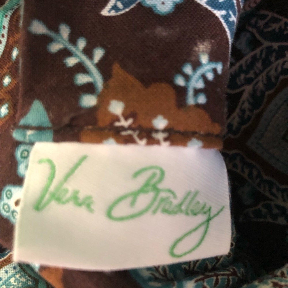 VERA BRADLEY Vintage Java Blue Small Tote - Retired Pattern - Picture 5 of 5